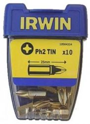 IRWIN TiN  Phillips PH2 - 1/4"/25    - 10 . 10504334