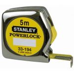 STANLEY Рулетка "Powerlock" с пластмассовым корпусом 5м х 19мм 0-33-194