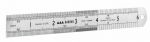 STANLEY Линейка из нержавеющей стали прецизионная двусторонняя см/дюймы , 4 шкалы 15см 0-35-400