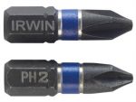 IRWIN бит усиленный УДАРОПРОЧНЫЙ Phillips PH2 - 1/4"/25мм , 2шт. 1923289