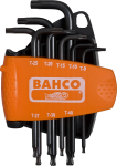 Bahco Набор удлиненных оксидированных ключей Torx с шаровым наконечником T9-T40 , 8шт. BE-9675