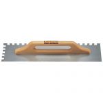 KAPRIOL Гладилка зубчатая из закаленной стали с деревянной ручкой 140х500мм, зуб 10мм 23042