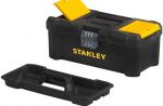 STANLEY Ящик для инструмента "Essential" пластмассовый с органайзерами, лотком и металлическим замком 12.5" STST1-75515 1-75-515