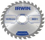 IRWIN Construction Пильный диск по дереву ATB 165 х 2.5 х 30мм , 30 зубов , для ручных пил 1897194