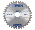 IRWIN Construction Пильный диск по дереву ATB 180 х 2.5 х 30мм , 36 зубов , для ручных пил 1897196