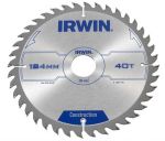 IRWIN Construction Пильный диск по дереву ATB 184 х 2.5 х 30мм , 40 зубов , для ручных пил 1897198