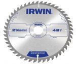 IRWIN Construction Пильный диск по дереву ATB 216 х 2.5 х 30мм , 48 зубов , для торцовочных пил 1897209