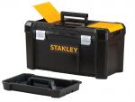 STANLEY Ящик для инструмента "Essential" пластмассовый с органайзерами, лотком и алюминиевыми замками 19" STST1-75521 1-75-521